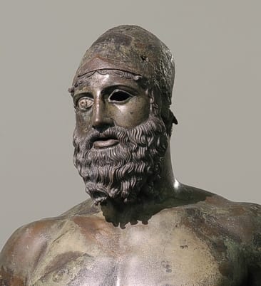 Testa bronze B Fonte Museu de Reggio Calabria